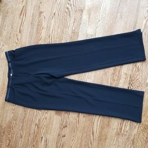 (107Lx81W) Paradise Golf Wear Classic Black Straight Fit Pants Athleisure